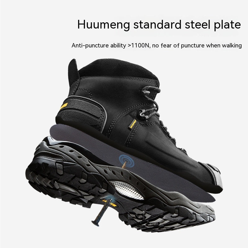 Rubber Top Steel Toe Shoes.