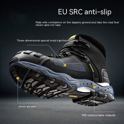 Rubber Top Steel Toe Shoes.