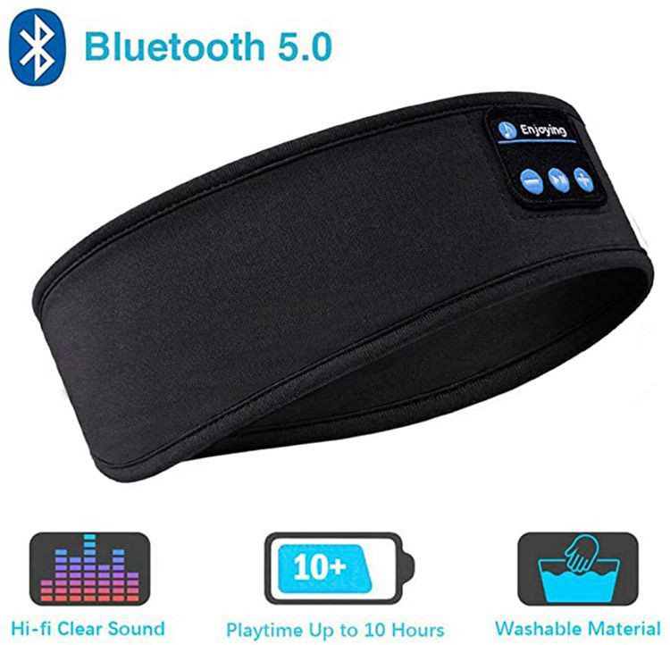 Wireless Bluetooth Sleeping Headphones Headband & Comfortable Eye Mask.