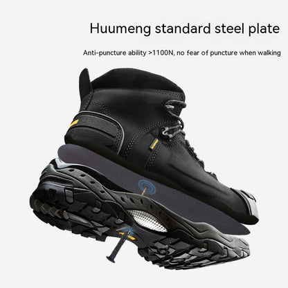 Rubber Top Steel Toe Shoes.
