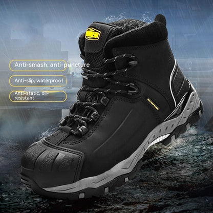 Rubber Top Steel Toe Shoes.