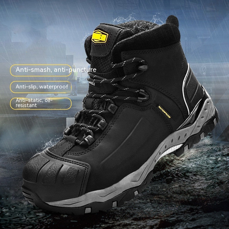 Rubber Top Steel Toe Shoes.
