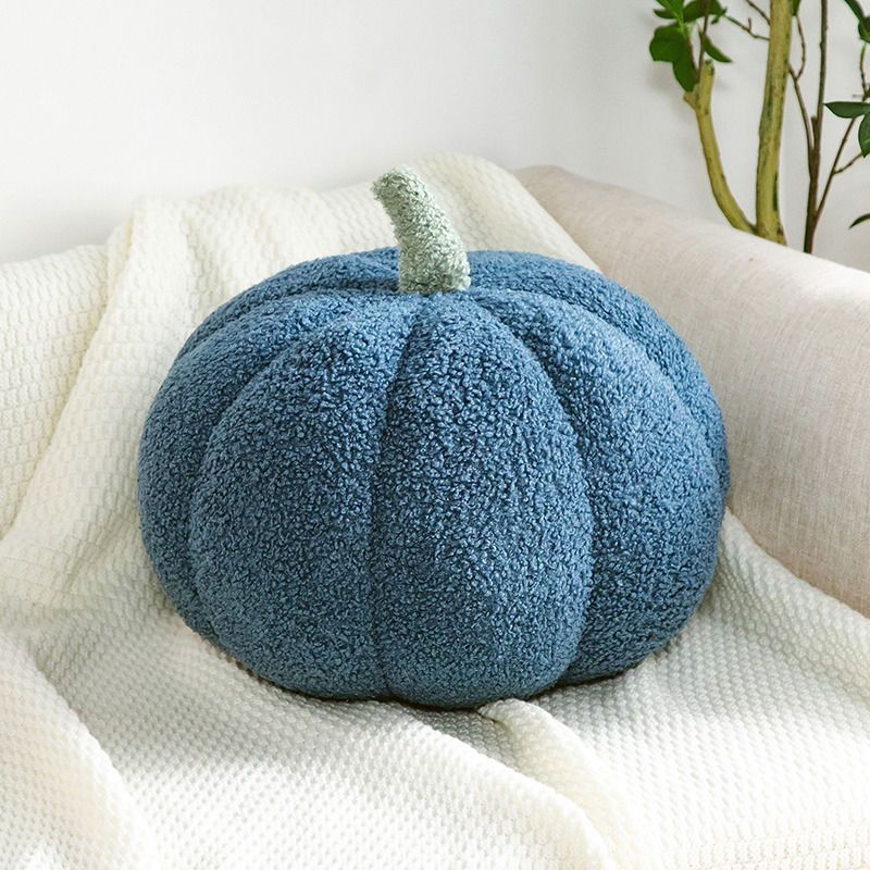 Simulated Pumpkin Plush Pillow 11 X 9.5 Inch 3D Cushion Shaped Pillow Cozy Fall Decorations Toy Pillows For Thanksgiving Christmas Bedroom Sofa Couch Supplies