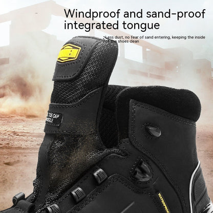 Rubber Top Steel Toe Shoes.