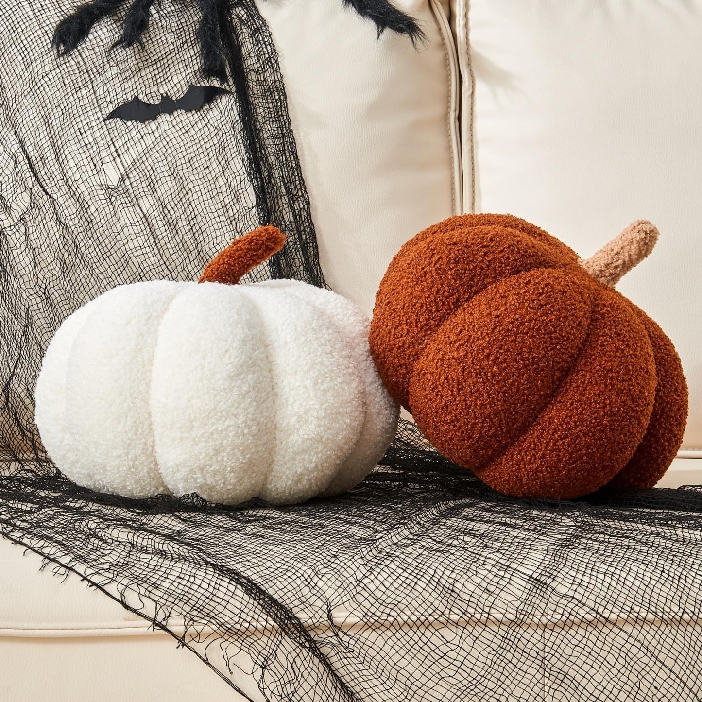 Simulated Pumpkin Plush Pillow 11 X 9.5 Inch 3D Cushion Shaped Pillow Cozy Fall Decorations Toy Pillows For Thanksgiving Christmas Bedroom Sofa Couch Supplies